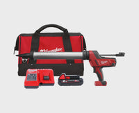 Milwaukee C18PCG/600A-201B 18V Cordless 600ml Tube Caulk Gun With 1 x 2.0Ah Battery, Charger & Tool Bag
