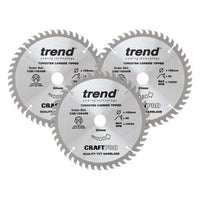 Trend Wood Circular Saw Blade 165mm x 20mm x 48T, 3 Pack CSB/165/3PK/A