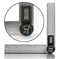Trend Digital Angle Rule - 360 degree angle range for measuring and marking bevels, mitres and slopes DAR/200