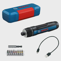 Bosch Go Professional 3.6V Screwdriver with 8 Piece Bit Set in Case 06019H2201