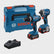 Bosch Professional GSB 18V-25 Combi Drill & GDR 18V-215 Impact Driver Twin Kit Inc 2x 4.0Ah Batts 0615A5008D