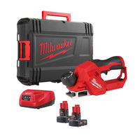 Milwaukee M12BLP-402X 12V Brushless Planer 56mm with 2 x 4.0Ah Battery Charger & Case 4933492852