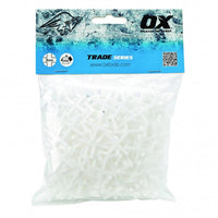 OX 3mm Trade Cross Shaped Tile Spacers Pack of 250 - OX-T160903