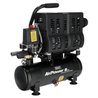Sealey 6L Oil Free Low Noise Direct Drive Air Compressor 1hp SAC6000S
