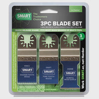 Smart H3MAK 3 Piece Trade Series Universal Multi Tool Blade Set (TWIN PACK)