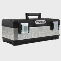 Stanley 1-95-619 Galvanised Metal Toolbox 58cm/23" STA195619