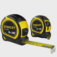 Stanley Tylon Tape Measure 5m/16ft & 8m/26ft Pack of 2 STA998985