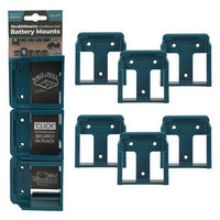 StealthMounts Makita 18V LXT Battery Mounts Pack of 6 SMT-BM-MK18-BLU