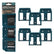 StealthMounts Makita 18V LXT Battery Mounts Pack of 6 SMT-BM-MK18-BLU