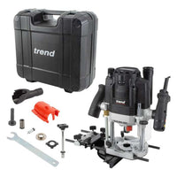 Trend T8ELK 1/2in Dual Mode Plunge Router 110V/2200W With Carry Case