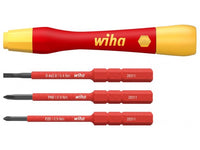 Wiha 43167 4 Piece Electric Fine Screwdrive Set PicoFinish VDE SlimVario WHA-43167